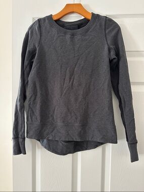bebe Charcoal Gray Long Sleeve Sweater